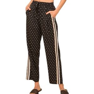 Black and White Polka Dot Women's Pants